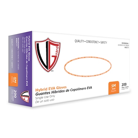 Vguard Hybrid EVA Gloves, S, PK2000 A63C11
